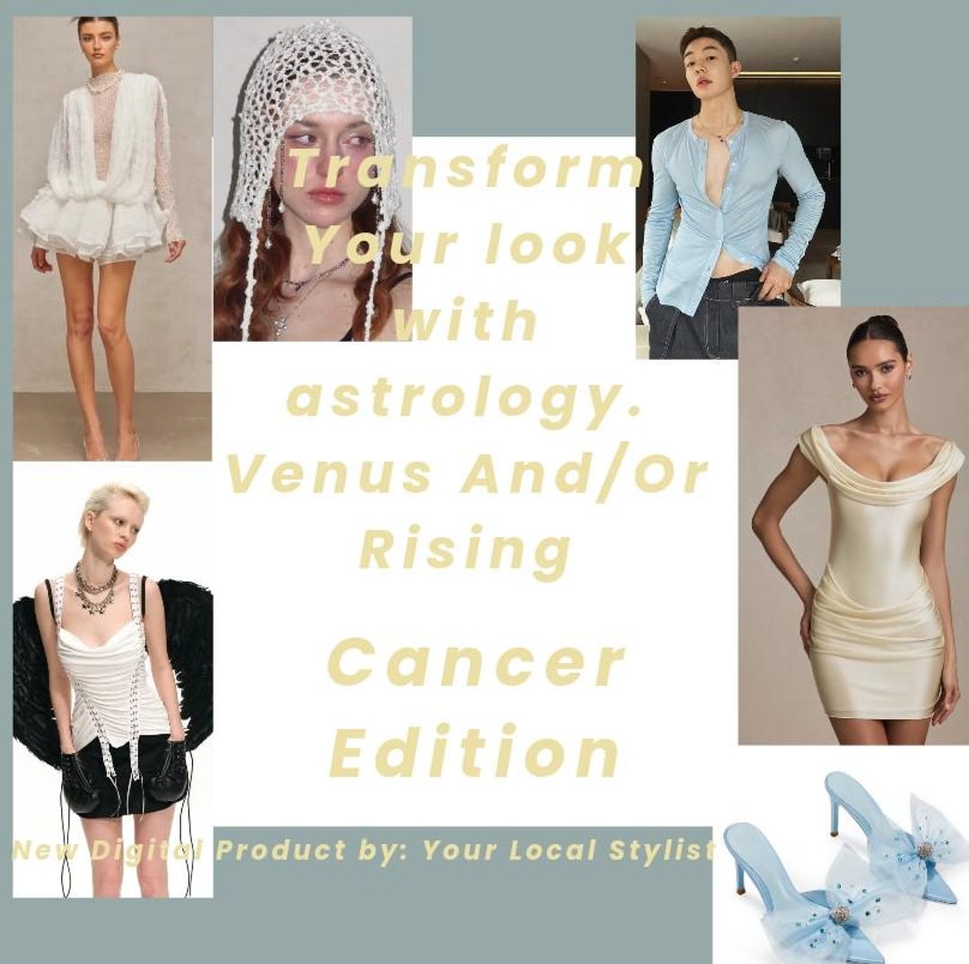 Astrology Style Guide for Venus and Rising Signs - Cancer Edition - Etsy