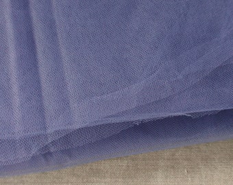 3 Yds Amethyst Tulle, 54" Wide, Very Fine Soft Nylon Net, Blue/Purple, Prom Gown, Dance & Ballet Costumes, Event Decor, Doll Clothes, Crafts