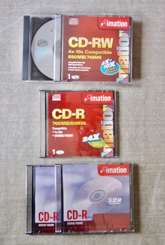 IMATION CD-R BLANK CDs 5 Pack For Recording Music up to 80 Min/700MB Each  Sealed