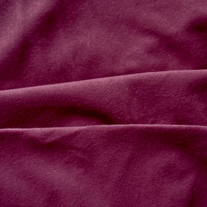 Cranberry Faux Suede Fabric 58&quot; Wide: Lightweight Microsuede for Shirt, Dress, or Skirt