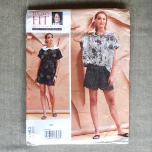 Vogue V1583 EASY Shorts & Top Sizes 10-28: Sandra Betzina Pull-on Shorts, Very Loose Shirt UNCUT