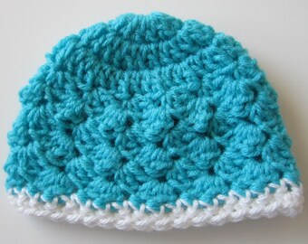 Baby Hat Crocheted, Newborn Photo Prop, Beanie,  Hospital Hat, Baby Shower Gift