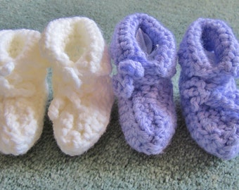 Baby Booties Set of 2 Size Newborn, Baby Shower Gift