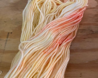 hand dyed, dk weight, super wash yarn