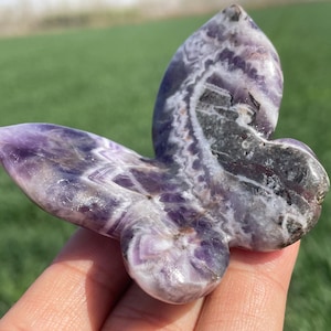 2.5&#39;&#39;Natural Dreamy amethyst butterfly skull,Crystal butterfly skull,hand carved,crystal skull,Home Decoration Crystal Gifts 1pc