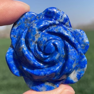 1.8"Natural lapis lazuli flower,Quartz Crystal flower skull,Quartz Crystal skull,crystal decoration,Crystal gifts,Crystal healing 1pc
