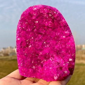 Pink Geode quartz Cluster,quartz crystal,Mineral Vug specimen,Crystal Geode specimen,Crystal Gifts 1pc