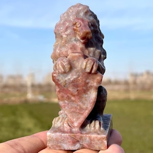 3&quot;Natural agate lion skull,Quartz crystal lion skull quartz crystal gifts home decoration crystal energy healing 1pc