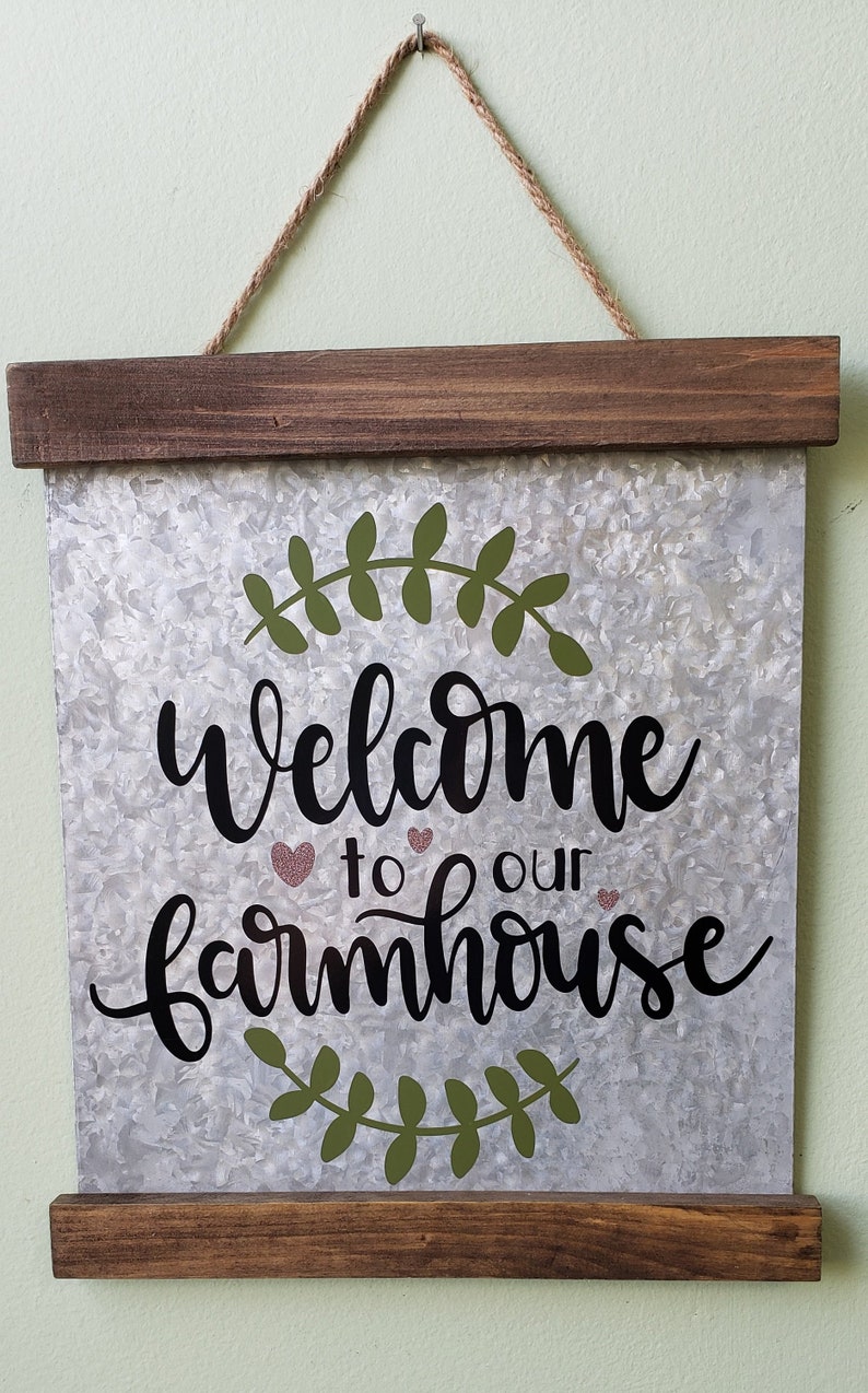 to Our Farmhouse Wall Hang Etsy
