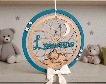 Fiocco nascita personalizzato legno | Baby name announcement sign | Coccarda nascita neonato | Newborn door sign | Regalo nascita