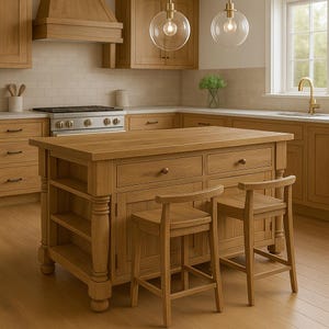Rustic Kitchen Island With Seating And Storage, Island With Drawers, Solid Wood Island, Reclaimed Island, Wooden Island, Kitchen Cabinets