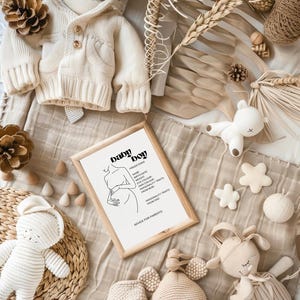 Tarjetas de predicción para baby shower: bebé niño