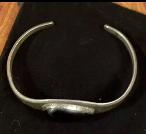 Mexico Solid Sterling Silver 925 Cuff Bracelet. O… - image 3