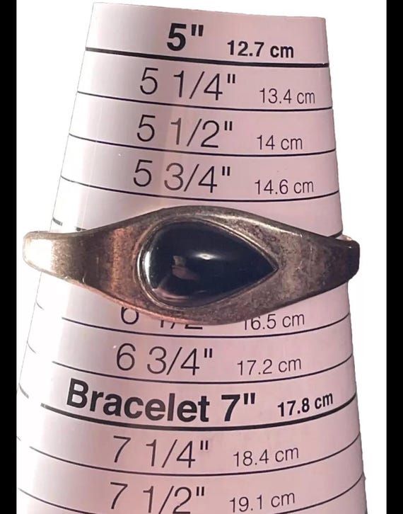 Mexico Solid Sterling Silver 925 Cuff Bracelet. O… - image 5