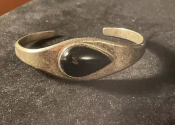 Mexico Solid Sterling Silver 925 Cuff Bracelet. O… - image 2