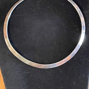 Vintage Sterling Silver 925 Choker Collar Necklace. 38 Grams