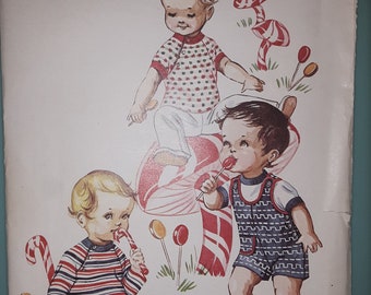 Kwik Sew 246 infants playsuit vintage pattern