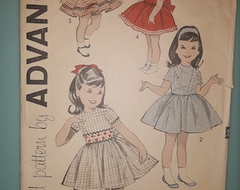 Advance 9305 child's vintage dress pattern  1950s