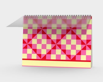 Lipstick Checkerboard notebook