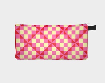 Lipstick Checkerboard Pencil case