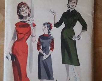 Butterick 7966 vintage jumper dress with jacket