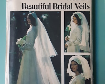 Butterick 3753 bridal veils vintage pattern