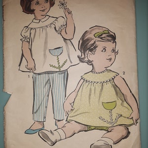 Advance 2904 toddler trousseau vintage pattern 1960s image 1