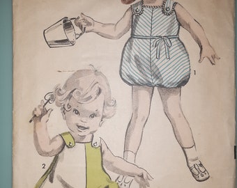 Advance 2900 vintage toddler romper pattern 1960s