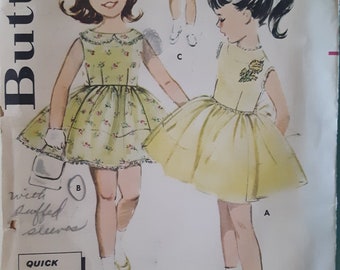 Butterick 9783 vintage girls dress pattern
