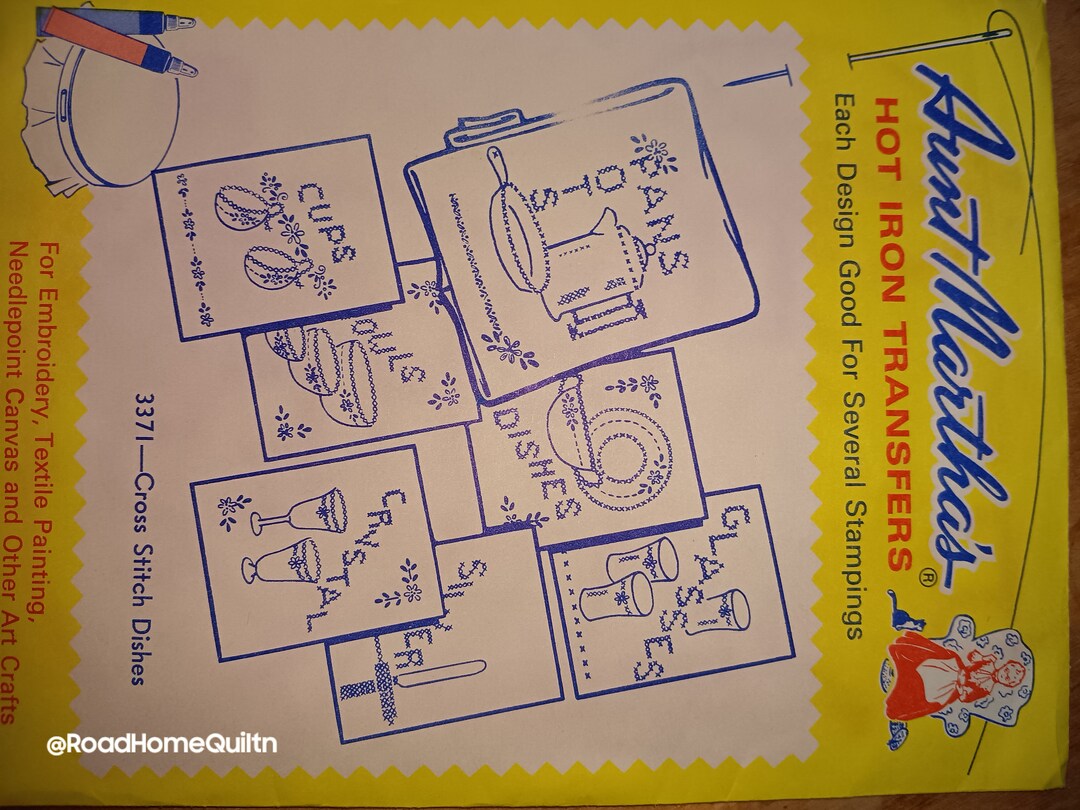 Nine Aunt Martha Iron on Transfer Patterns - Etsy