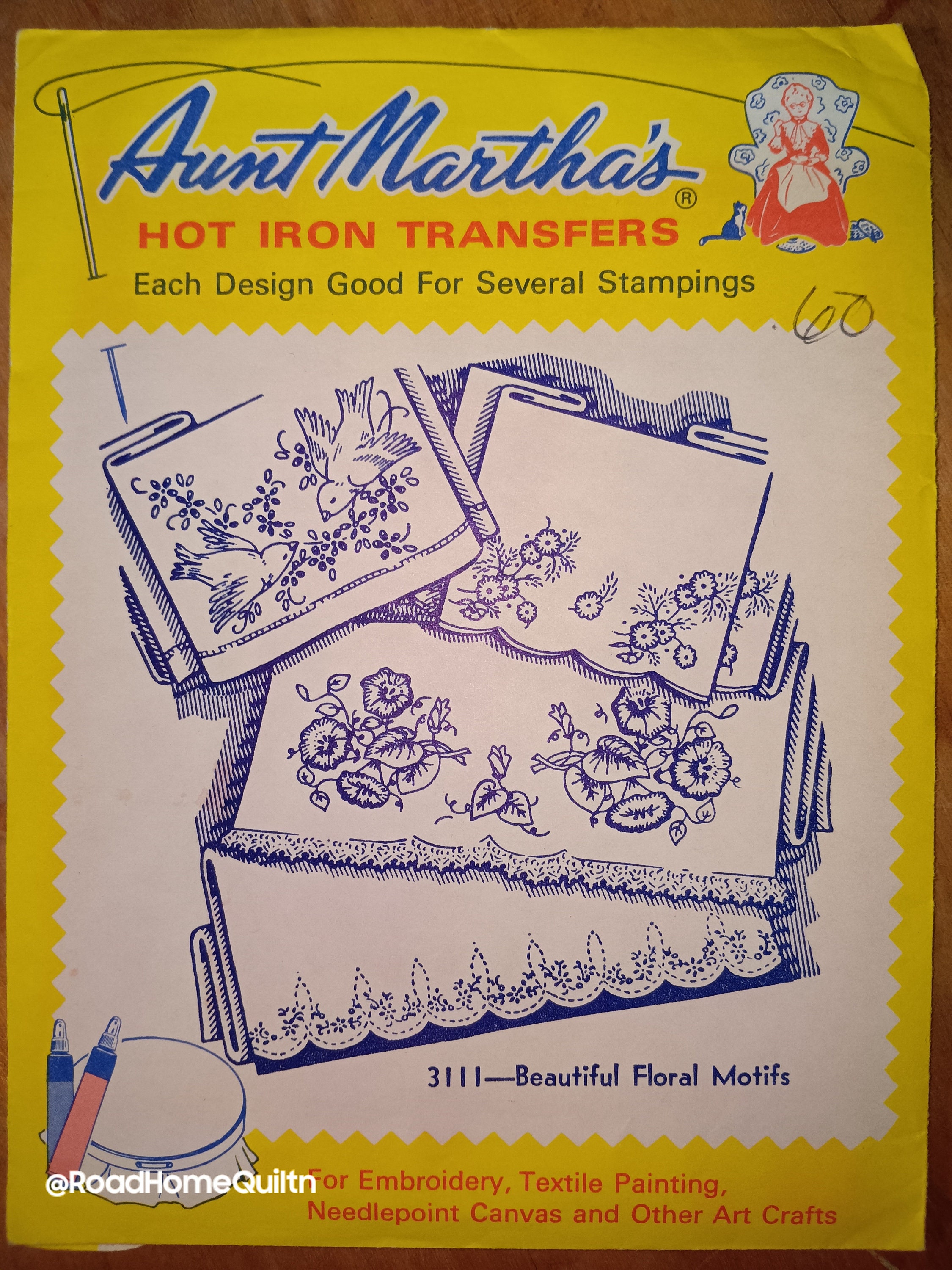 Nine Aunt Martha Iron on Transfer Patterns - Etsy