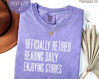 Officially Retired Comfort Colors Shirt, Golfing Daily Enjoying Life Tee, Golfer Retirement Shirt