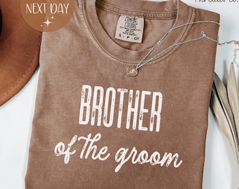 Comfort Colors Brother of the Groom Shirt, Wedding Party Tee