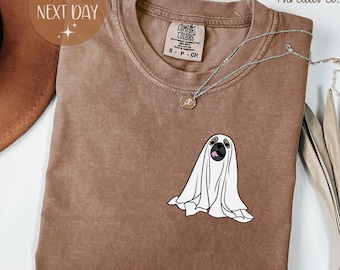 Comfort Colors Mops-Geist-Shirt: Halloween-Hunde-T-Shirt, gruselige Jahreszeit