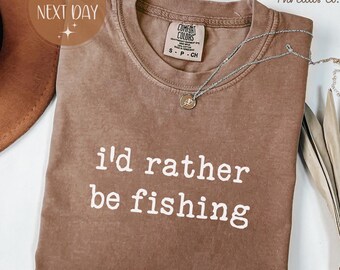 Comfort Colors Fishing T-Shirt, Gift for Fisherman