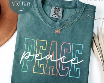 Peace Sign Shirt, Comfort Colors Garment-Dyed Tee