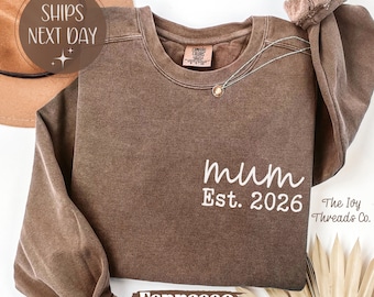 Personalized Mum Tshirt Sweatshirt, Custom Comfort Colors® Mum Shirt