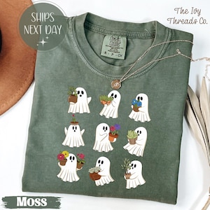 Ghost Plant Shirts Crazy Plant Lady TShirt, Ghost Plant Lady, Halloween Plants ,Ghost Plant Lady, Ghost Plant Shirts