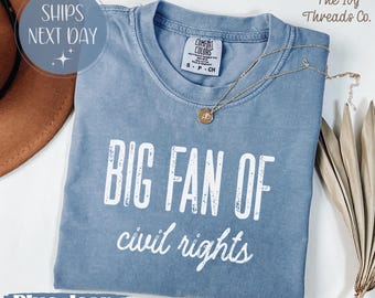 Comfortkleuren burgerrechtenshirt, gelijkheidscadeau, T-shirt voor sociale rechtvaardigheid