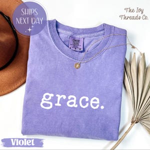 Koszulka Grace, Koszulka Christian Faith, Inspirująca Koszulka Duchowa, Koszulka z Cytatem Religijnym, Prezent Wiary dla Kobiet i Mężczyzn, Prezent Grace Dla Mamy