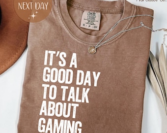 Camiseta Comfort Colors para gamers, camiseta para amantes de los videojuegos, ropa con frases para gamers.