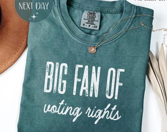 Comfort Colors Voting Rights T-Shirt, Democracy Support Tee