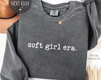Comfort Colors Soft Girl Era Sweatshirt: Ring-Spun Cotton