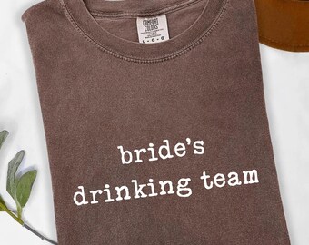 Sudadera Comfort Colors® para el equipo de la novia, camiseta para la despedida de soltera, camiseta a juego para el grupo de la boda.