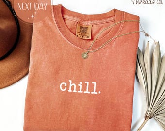 Comfort Colours Chill-shirt, T-shirt met relaxte pasvorm