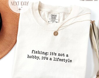 Comfort Colors Fishing Lifestyle T-Shirt, Gift for Fisherman