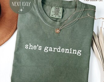 Comfort Colors Gardening Shirt, Plant Lover Gift Tee