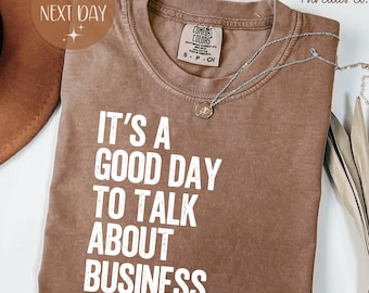 Camiseta Comfort Colors con cita empresarial, camiseta para emprendedores y startups