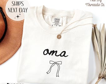 Comfort Colors® Oma Mormor T-shirt, Sweatshirt, Present till Mormor, Födelsedagspresent, Julklapp till Mormor