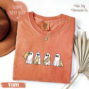 Comfort Colors® Halloween Golden Retriever Shirt, Halloween Hundeshirt, Geisterhund Shirt, Hundeliebhaber Geschenk, Hund Halloween Shirt, Golden Mama Shirt
